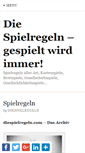 Mobile Screenshot of diespielregeln.com